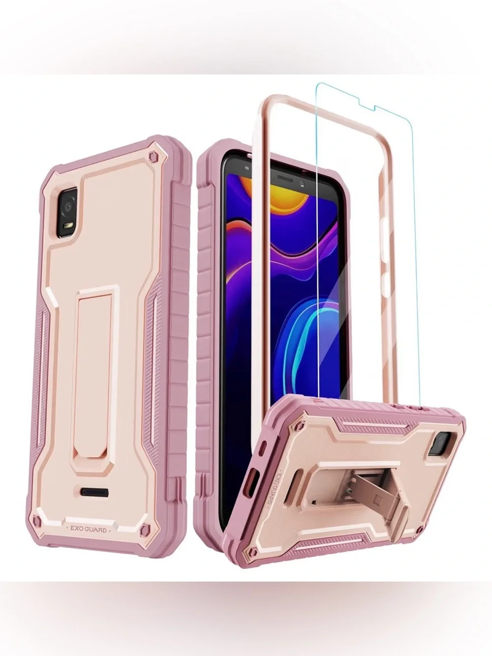 Rugged Pink Dual-Layer Phone Case